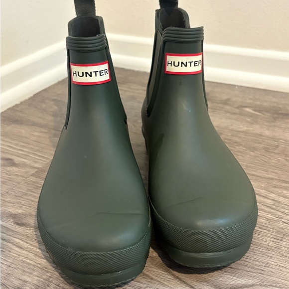 Hunter Women's Original Chelsea Boots Dark Olive Size 7 Waterproof Rain Boot - Picture 2 of 13